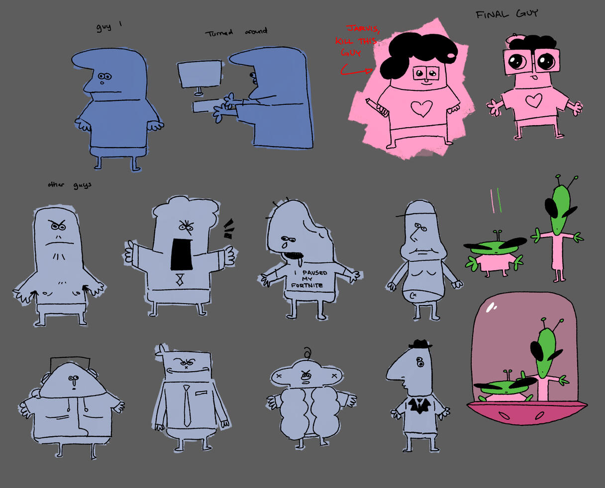 Character design for 24-Hour Animation Challenge (2024)